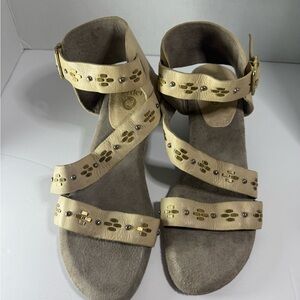 Calleen Cordero leather studded sandals.